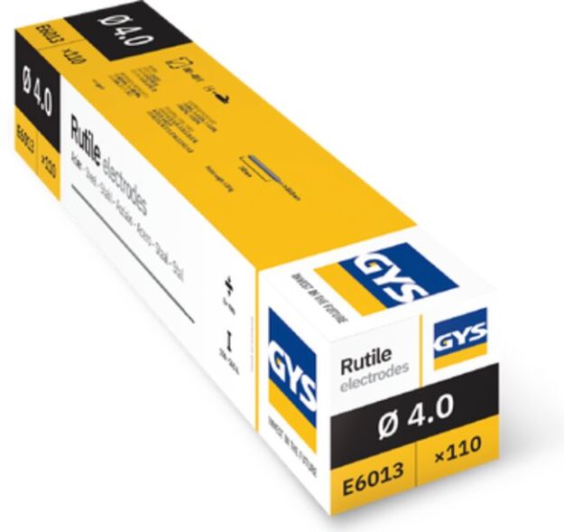 Image sur 110 Électrodes rutiles E6013 Ø 4,0